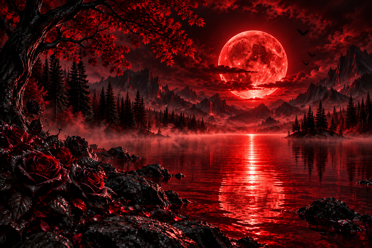 Blood Moon Lake